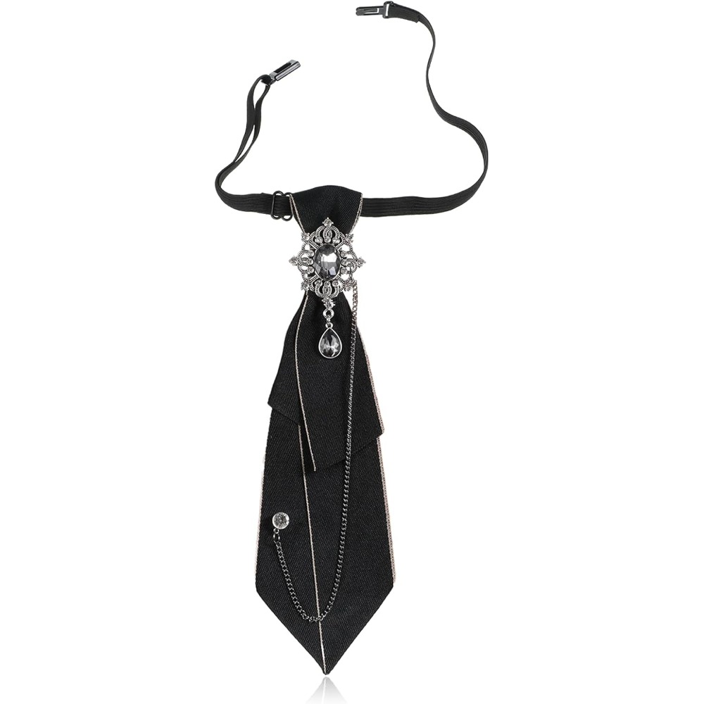 Bow Tie Pre Tied - Готовые регулируемые черные винтажные галстуки-бабочки со