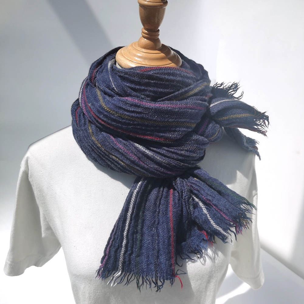 Muffler Men Wool - Теплый зимний мужской шерстяной шарф, модные