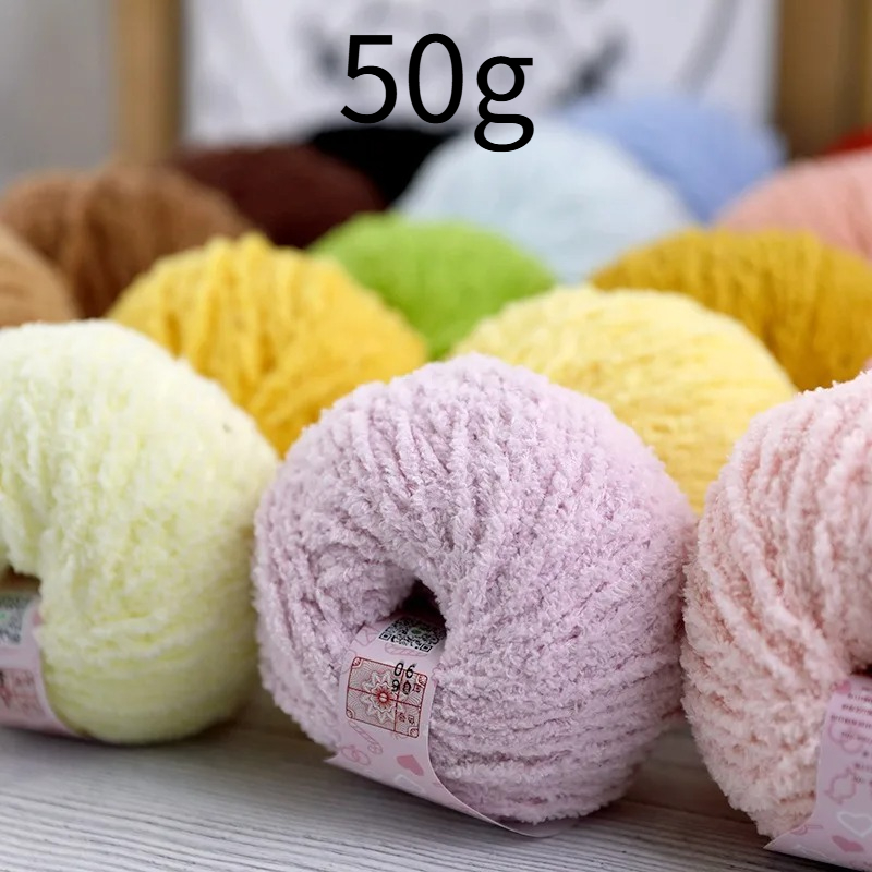 Woven Scarf Blanket - 50 г коротковорсовой плюшевой пряжи, 70
