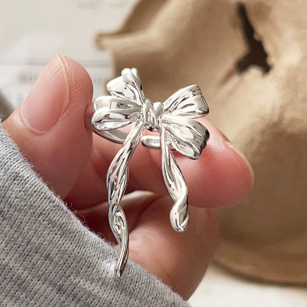 Tie Clip Silver - Кольца из стерлингового серебра 925 пробы