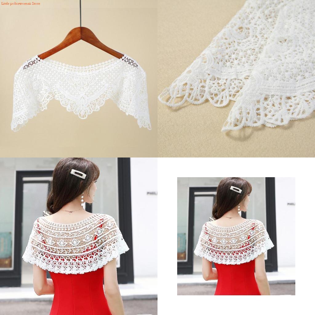 Stole Wedding Shawl - F92D Женская кружевная шаль с цветочной
