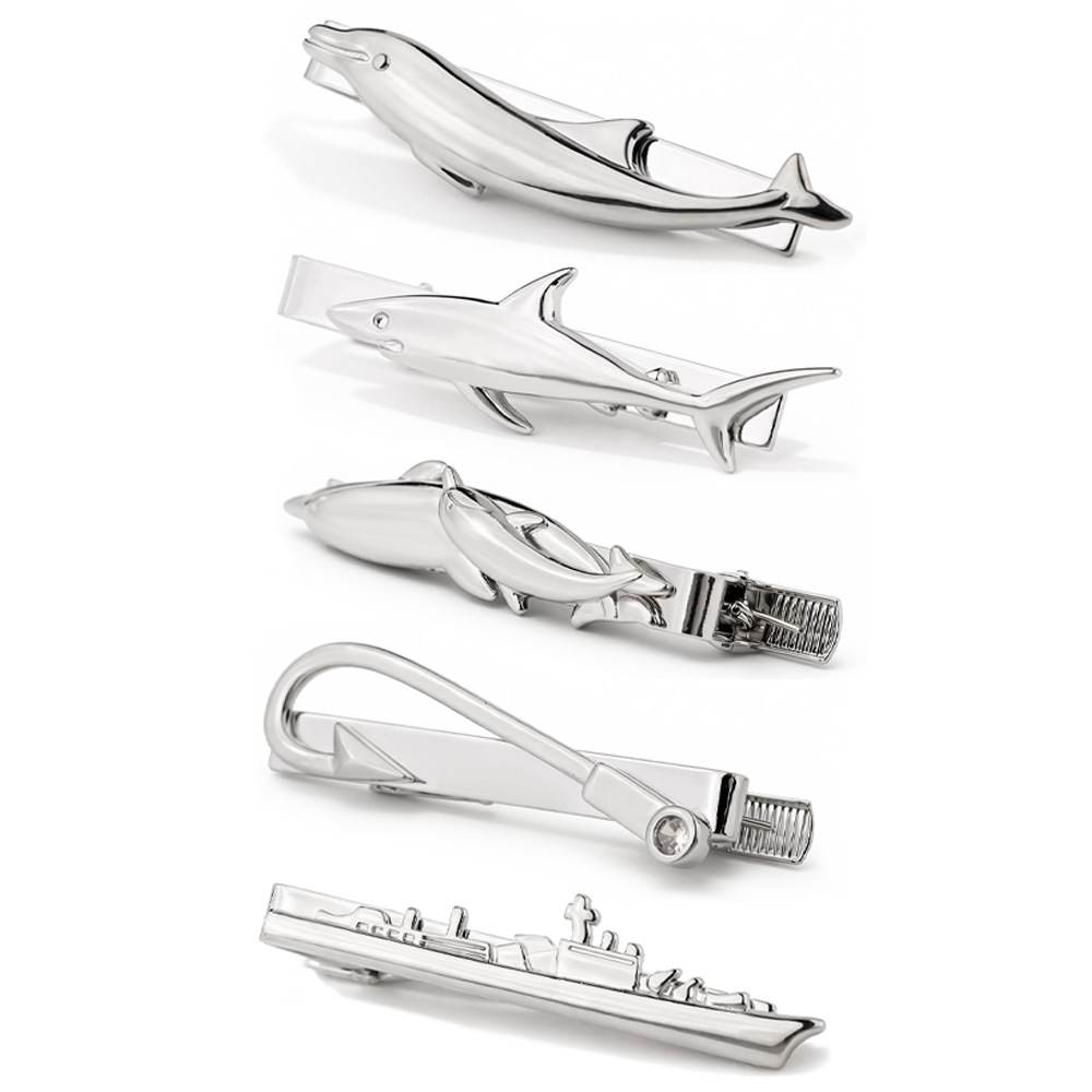 Tie Clip Silver - Креативный зажим для галстука в виде