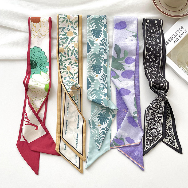 Ascot Neck Scarf - Новая роскошная брендовая модель, маленький шелковый