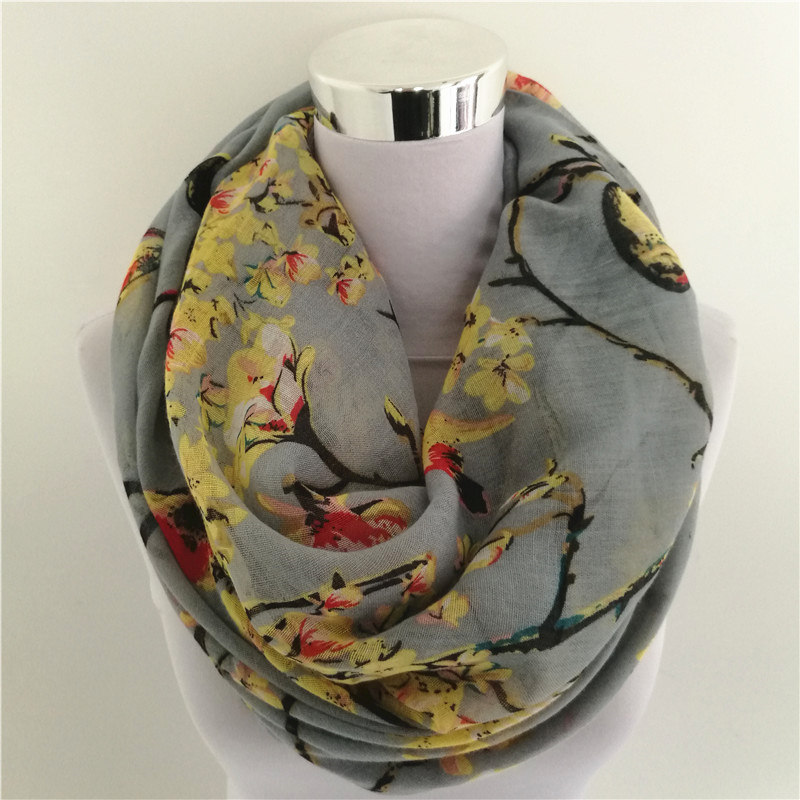Новый вискозный шарф с принтом – обзор и цена Infinity Scarf Knit