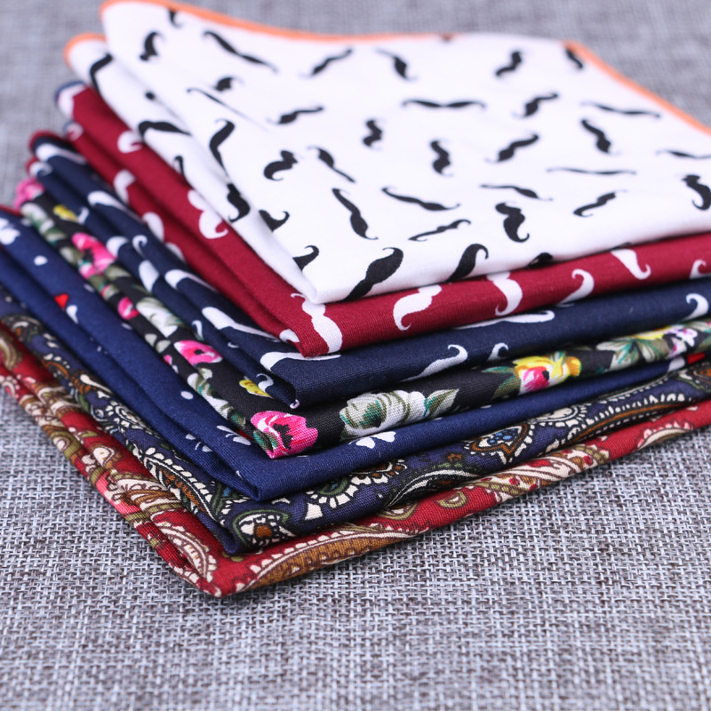 Модный хлопковый Карманный ква – обзор и цена Handkerchief Cotton Men