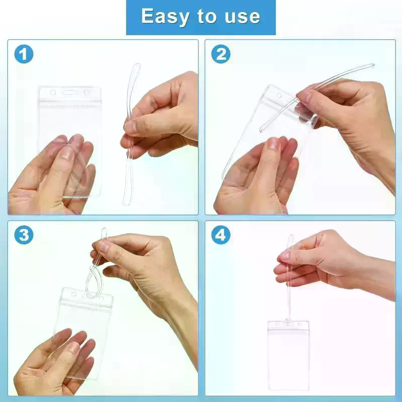 10 шт. прозрачных пластиковых  – обзор и цена Lanyard Badge Holder