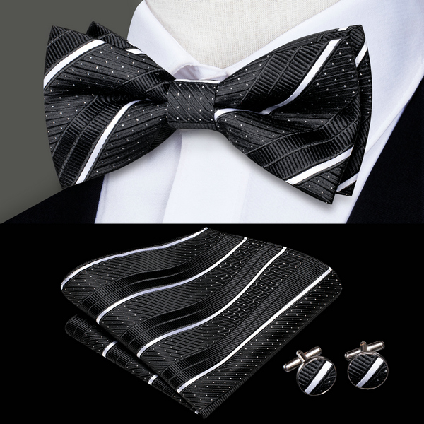 Мужские запонки с галстуком-ба – обзор и цена Bow Tie Pre Tied