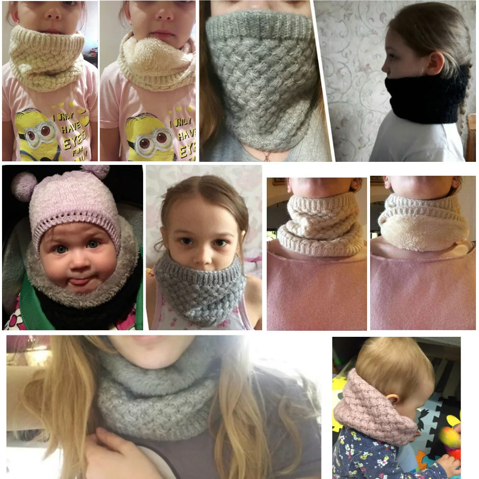 Детский зимний вязаный шарф «Б – обзор и цена Infinity Scarf Knit