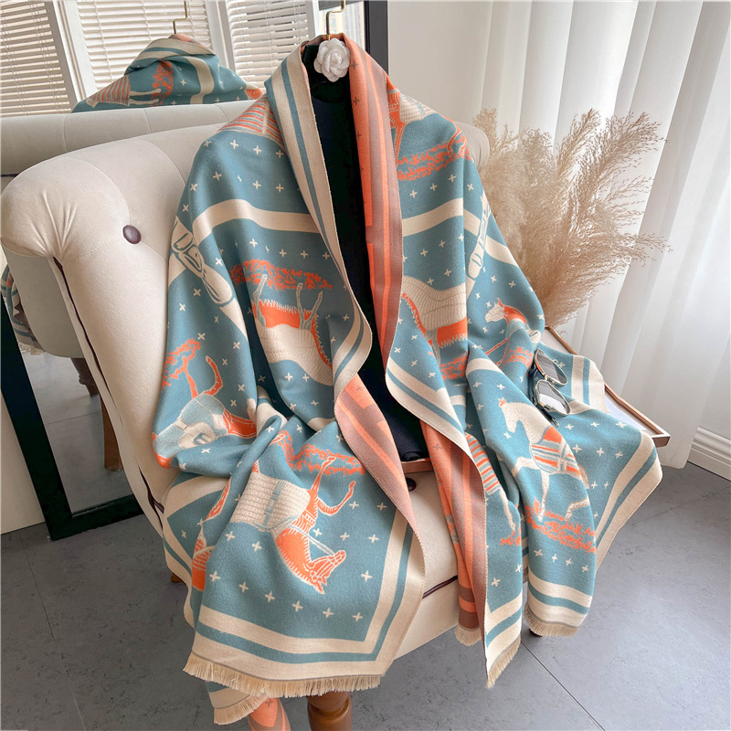 Роскошное плотное кашемировое  – обзор и цена Woven Scarf Blanket
