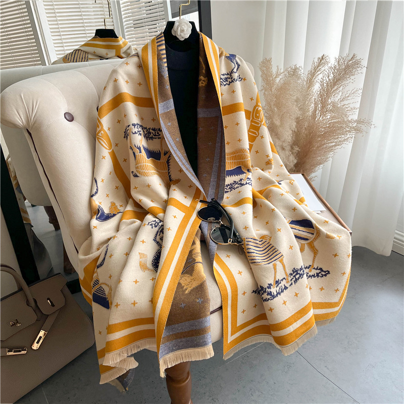 Роскошное плотное кашемировое  – обзор и цена Woven Scarf Blanket