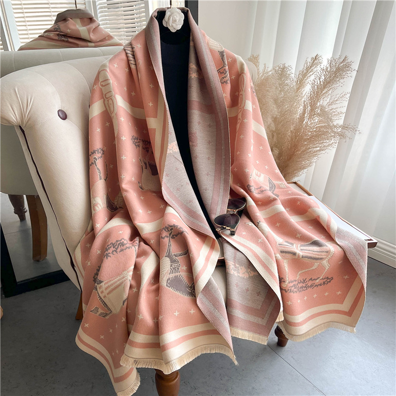 Роскошное плотное кашемировое  – обзор и цена Woven Scarf Blanket