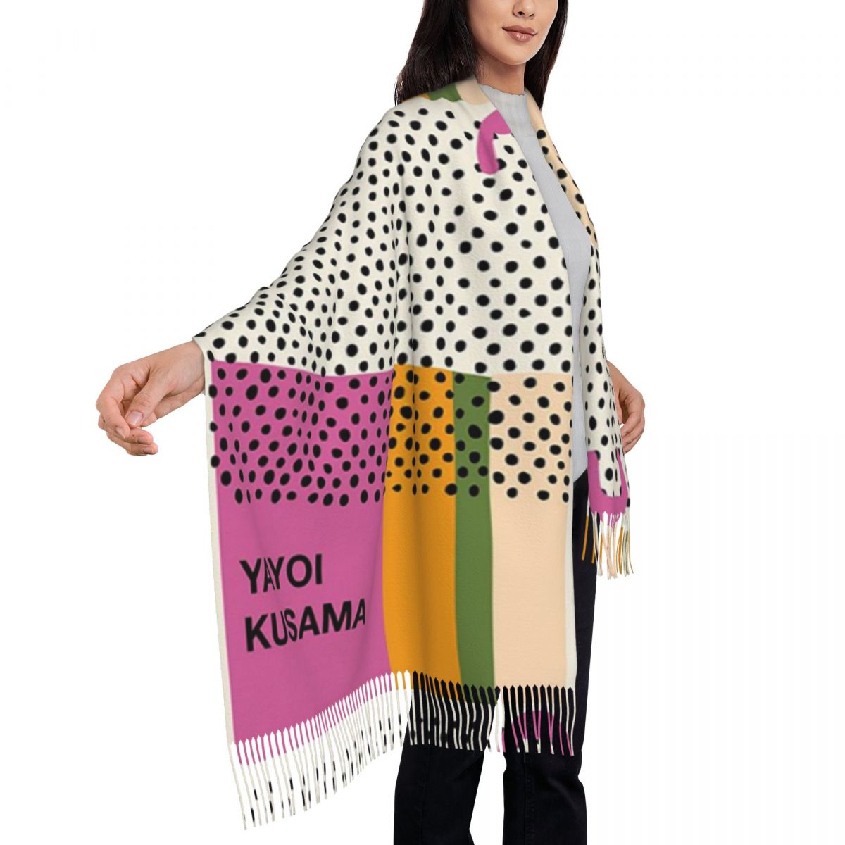 Роскошный шарф Yayoi Kusama In – обзор и цена Infinity Scarf Knit