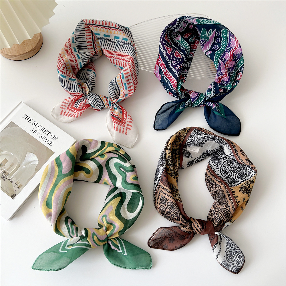 Модный хлопковый шарф, женский – обзор и цена Bandana Cotton