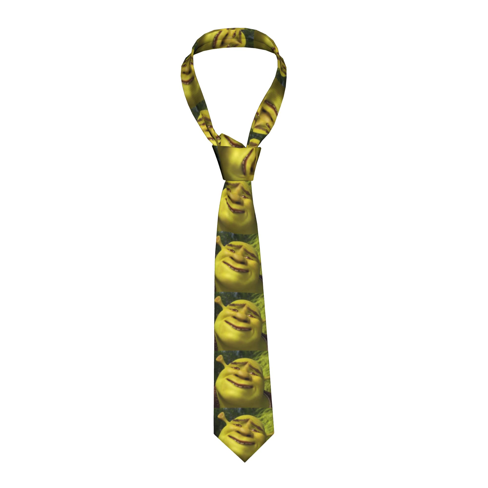 Галстуки с мемами Шрека, аниме – обзор и цена Skinny Tie Men