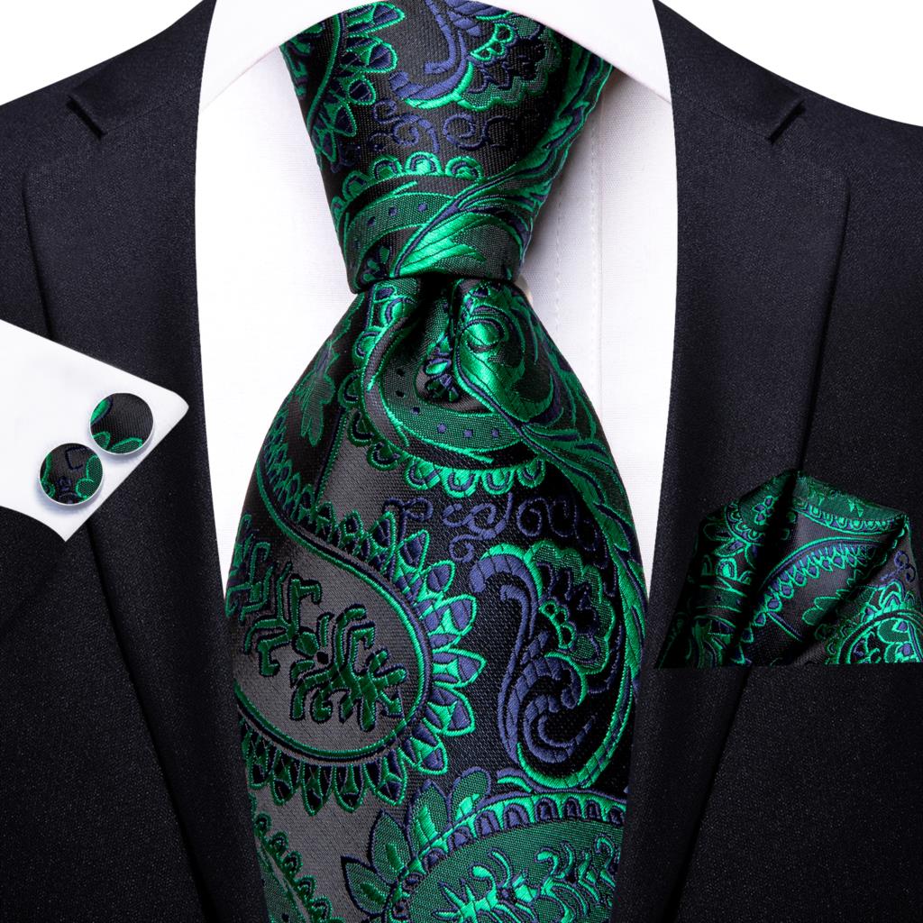 Зеленый шелковый галстук в пол – обзор и цена Silk Tie Striped