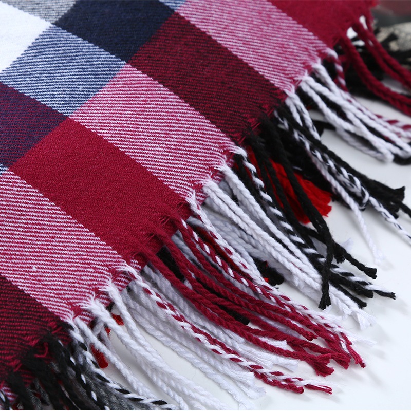 Зимний мужской шарф в клетку,  – обзор и цена Muffler Men Wool