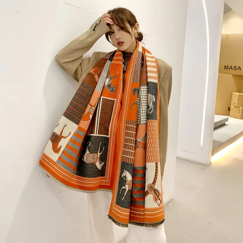 Новинка 2024, роскошный зимний – обзор и цена Woven Scarf Blanket