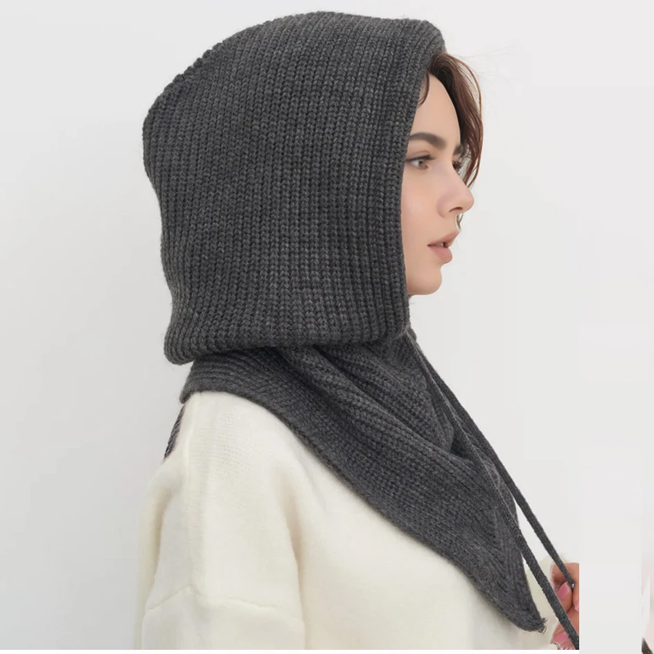 Женская вязаная шапка-бини с ш – обзор и цена Infinity Scarf Knit