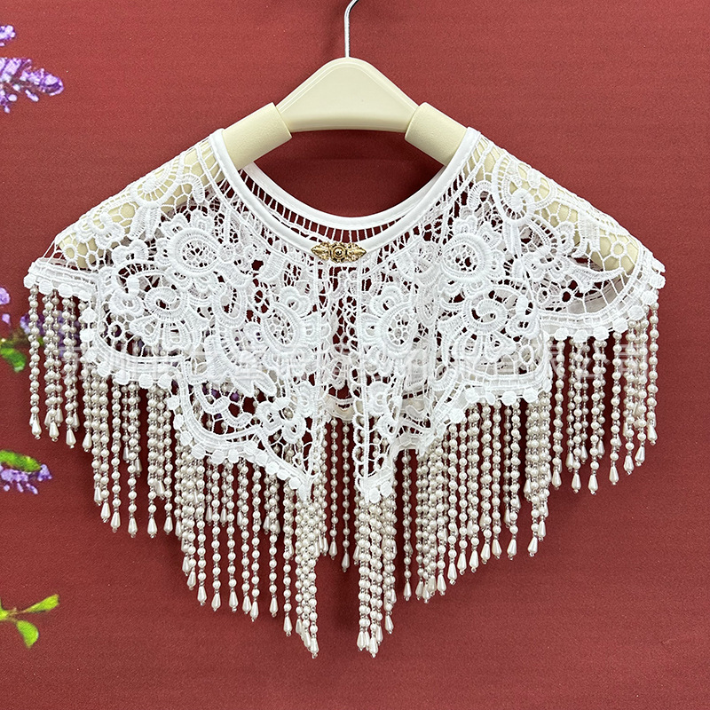Винтажная шаль с жемчужными ки – обзор и цена Stole Wedding Shawl