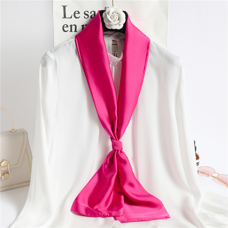 Красный однотонный длинный шел – обзор и цена Ascot Neck Scarf