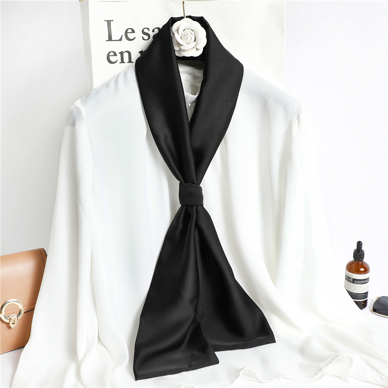 Красный однотонный длинный шел – обзор и цена Ascot Neck Scarf