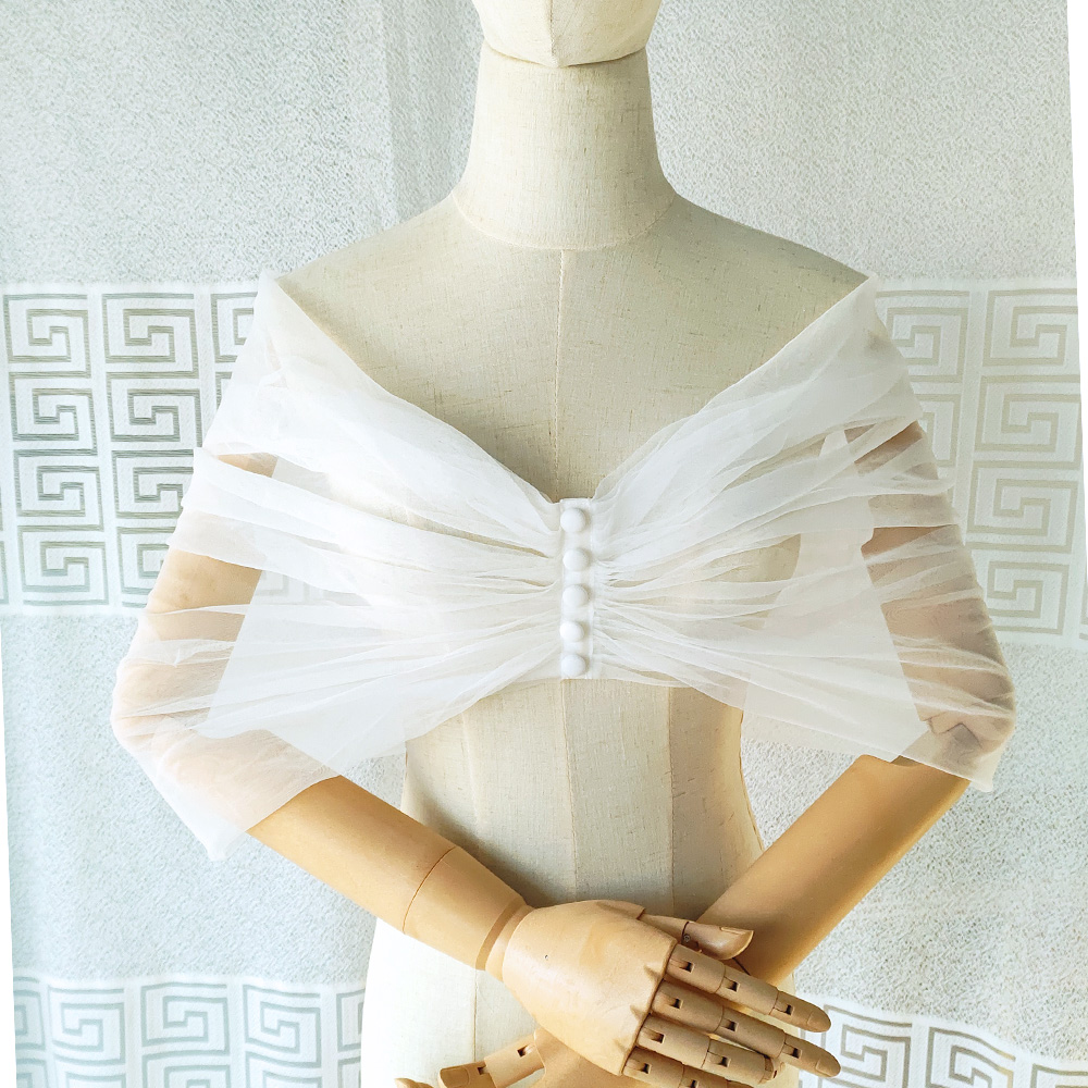 Женская плиссированная прозрач – обзор и цена Stole Wedding Shawl